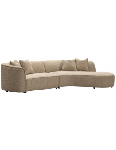sofa chaiselong chaiselongsofa boucle sand beige stof moderne design