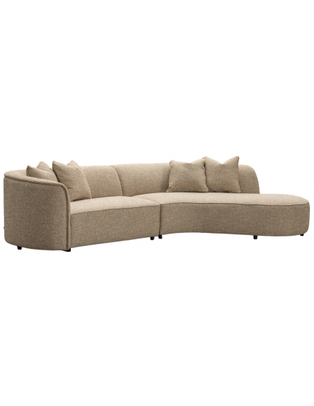 sofa chaiselong chaiselongsofa boucle sand beige stof moderne design