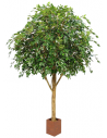 Stort kunstigt Ficus Exotica træ H290 cm - Brandhæmmende