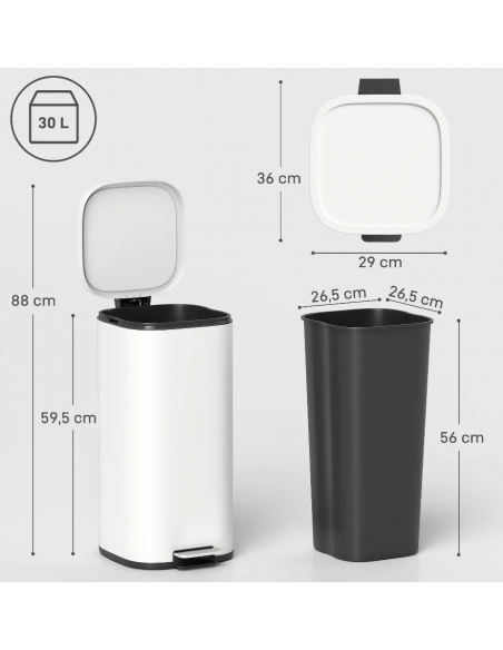 affaldsspand pedalspand køkken værksted sensor batteri håndfri berøringsfri