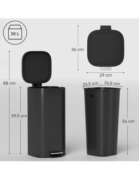 affaldsspand pedalspand køkken værksted sensor batteri håndfri berøringsfri