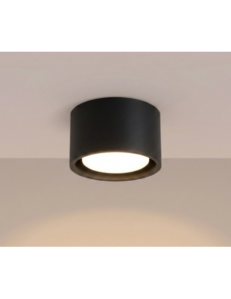 påbygningsspot rund køkken stue spot loft loftspot led sort