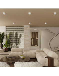 påbygningsspot rund køkken stue spot loft loftspot led hvid 2