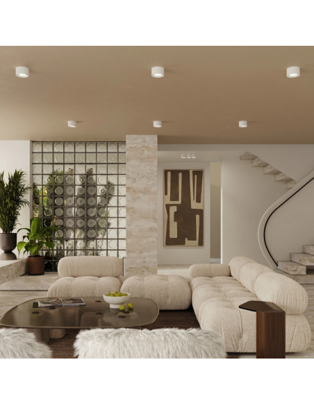 påbygningsspot rund køkken stue spot loft loftspot led hvid