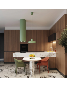 loftlampe moderne design spisebord farvet køkken stue 2