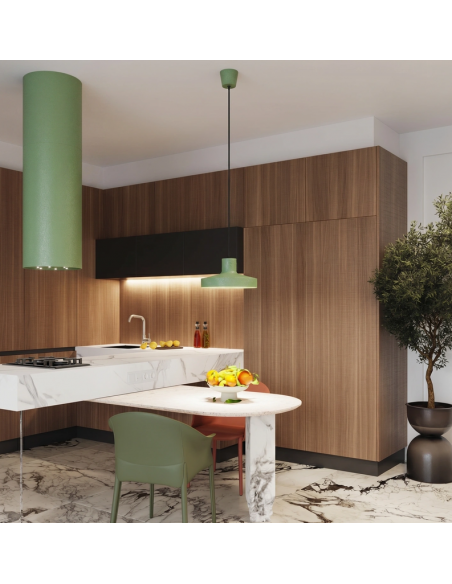 loftlampe moderne design spisebord farvet køkken stue