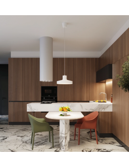 loftlampe moderne design spisebord farvet køkken stue