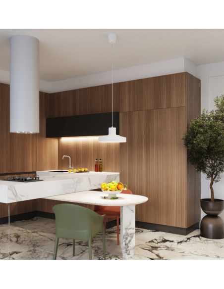 loftlampe moderne design spisebord farvet køkken stue