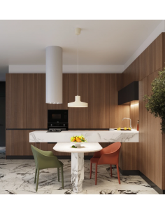 loftlampe moderne design spisebord farvet køkken stue 2
