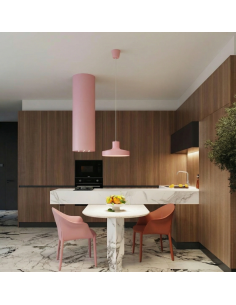loftlampe moderne design spisebord farvet køkken stue 2