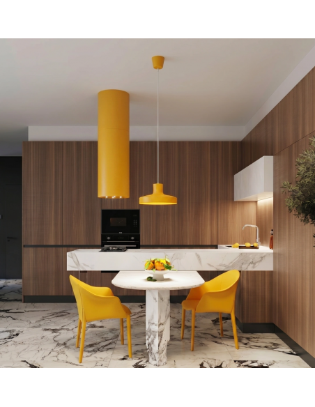 loftlampe moderne design spisebord farvet køkken stue