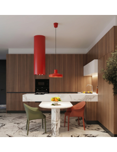 loftlampe moderne design spisebord farvet køkken stue 2