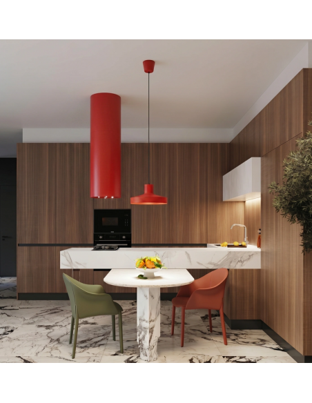 loftlampe moderne design spisebord farvet køkken stue