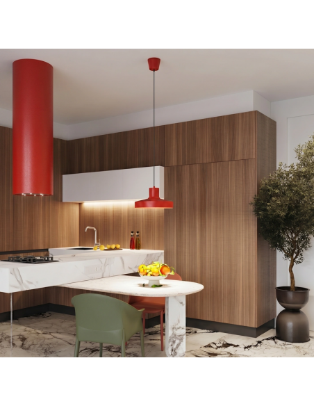 loftlampe moderne design spisebord farvet køkken stue