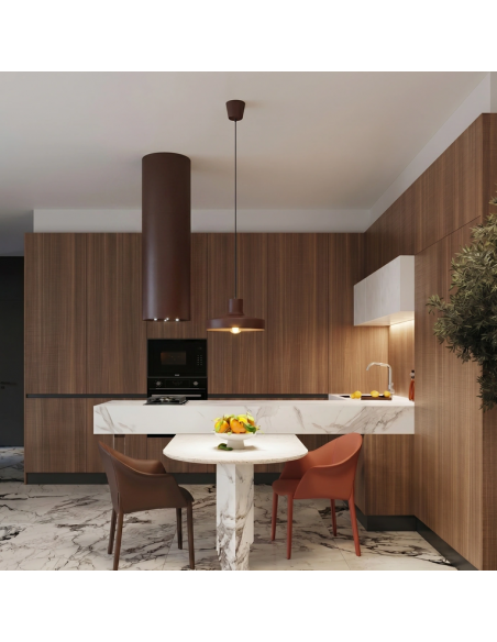 loftlampe moderne design spisebord farvet køkken stue