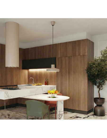 loftlampe moderne design spisebord farvet køkken stue