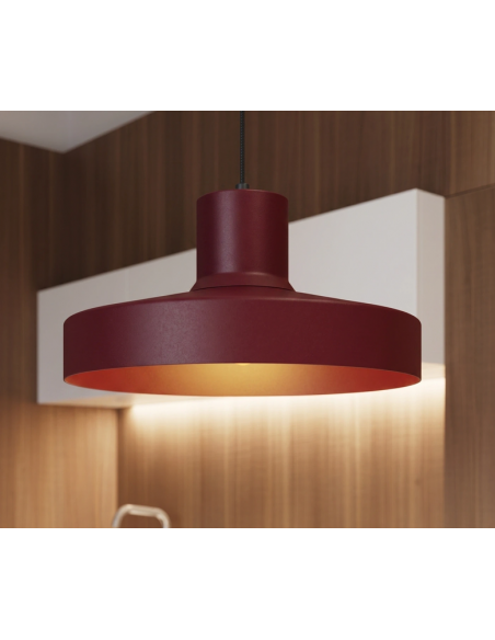 loftlampe moderne design spisebord farvet køkken stue