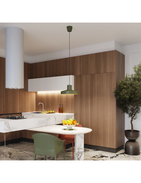 loftlampe moderne design spisebord farvet køkken stue