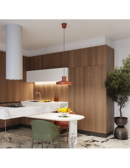 loftlampe moderne design spisebord farvet køkken stue