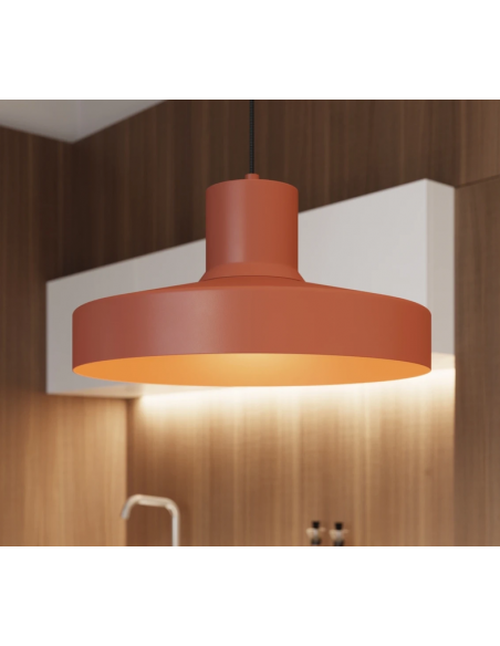 loftlampe moderne design spisebord farvet køkken stue