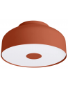 OMIQ Plafond i stål og PVC Ø30 cm 4 x E27 - Murstensrød