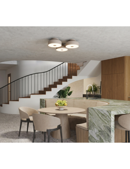 plafond loftlampe rund led belysning
