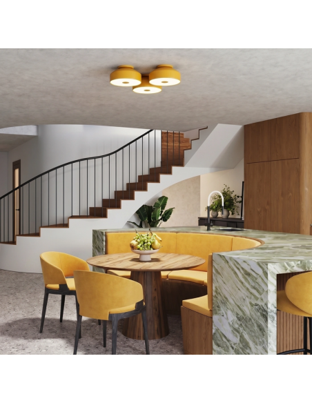 plafond loftlampe rund led belysning