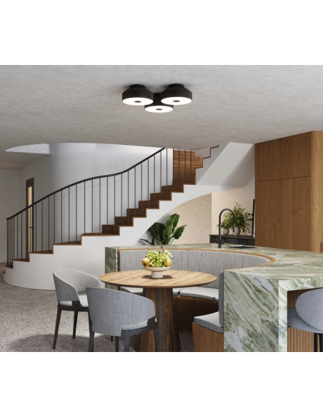 plafond loftlampe rund led belysning