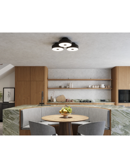 plafond loftlampe rund led belysning