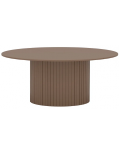 Rundt spisebord beige 180 moderne design træ stort