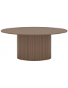HARON Rundt spisebord i mdf H75 x Ø180 cm - Mørk beige