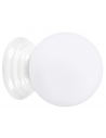 ZORI Badeværelseslampe loft/væg i keramik og glas Ø12 cm 1 x G9 - Hvid