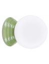 ZORI Badeværelseslampe loft/væg i keramik og glas Ø12 cm 1 x G9 - Grøn