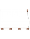 AURA Langbordspendel i aluminium B122 cm 4 x GX53 LED - Mokka