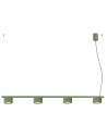 AURA Langbordspendel i aluminium B122 cm 4 x GX53 LED - Olivengrøn