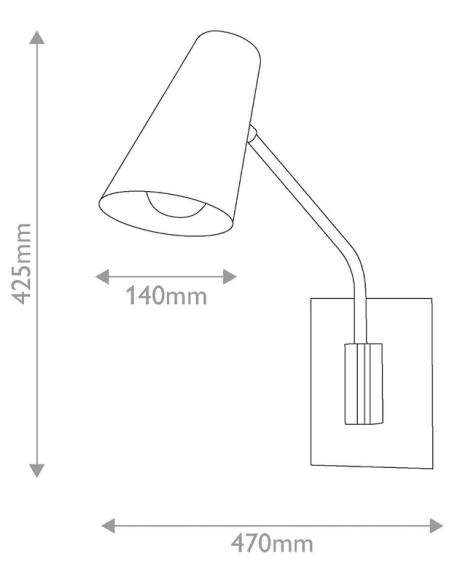 væglampe moderne design messing soveværelse sengelampe