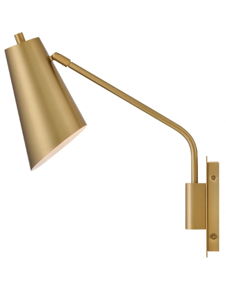 væglampe moderne design messing soveværelse sengelampe