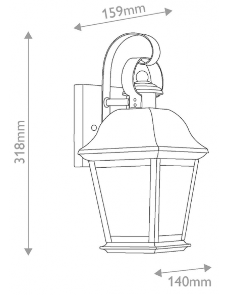 væglampe udendørslamper gammel stil klassisk udendørs lamper e27
