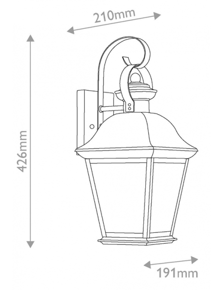 væglampe udendørslamper gammel stil klassisk udendørs lamper e27