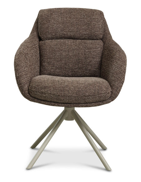 Spisebordsstol drejefunktion armlæn drej drejefod moderne design stof