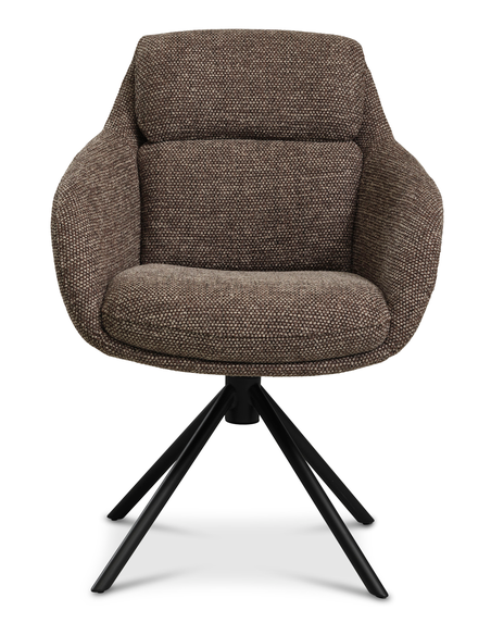 Spisebordsstol drejefunktion armlæn drej drejefod moderne design stof