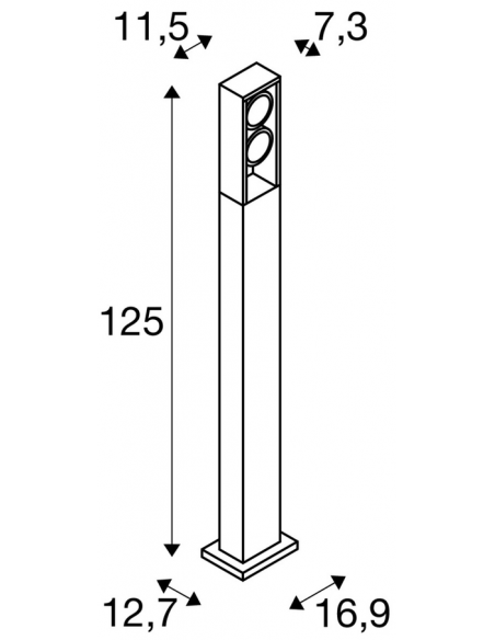 Bedlampe led udendørslamper havelamper indkørsel lampemast
