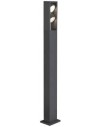 ESKINA FRAME 125 Udendørs bedlampe i aluminium H125 cm 27W LED - Antracit