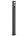 ESKINA FRAME 175 Udendørs bedlampe i aluminium H175 cm 27W LED - Antracit