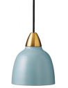 SuperLiving Mini Urban loftlampe i metal Ø15 cm 1 x E14 - Mat blå/Mat messing