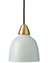 SuperLiving Mini Urban loftlampe i metal Ø15 cm 1 x E14 - Mat lysegrøn/Mat messing