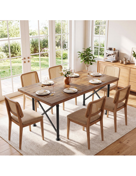 spisebord indretning billigt træ industrielt rustikt nordisk design