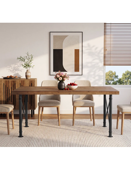 spisebord indretning billigt træ industrielt rustikt nordisk design