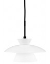 VALBY Pendellampe i metal og opalglas Ø20 cm 1 x G9 LED - Opalhvid
