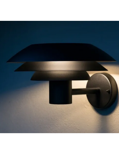 udendørslampe moderne nordisk design led sort væglampe udendørs havelampe væg